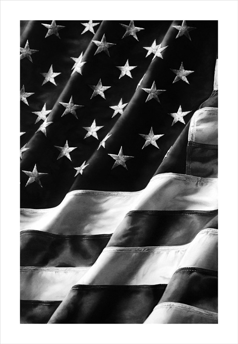 Untitled (flag) by Robert Longo