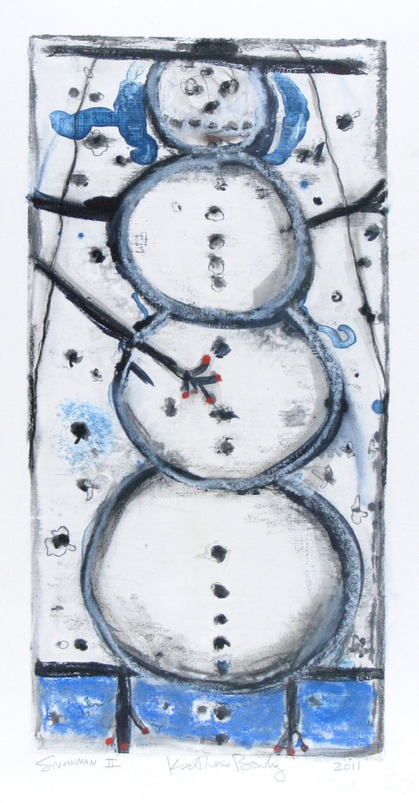 Snowman Ii by Katherine Bowling