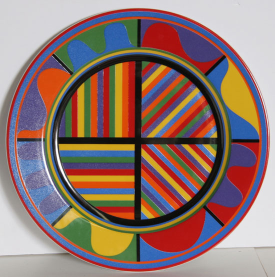 Ceramic Plate by Sol LeWitt