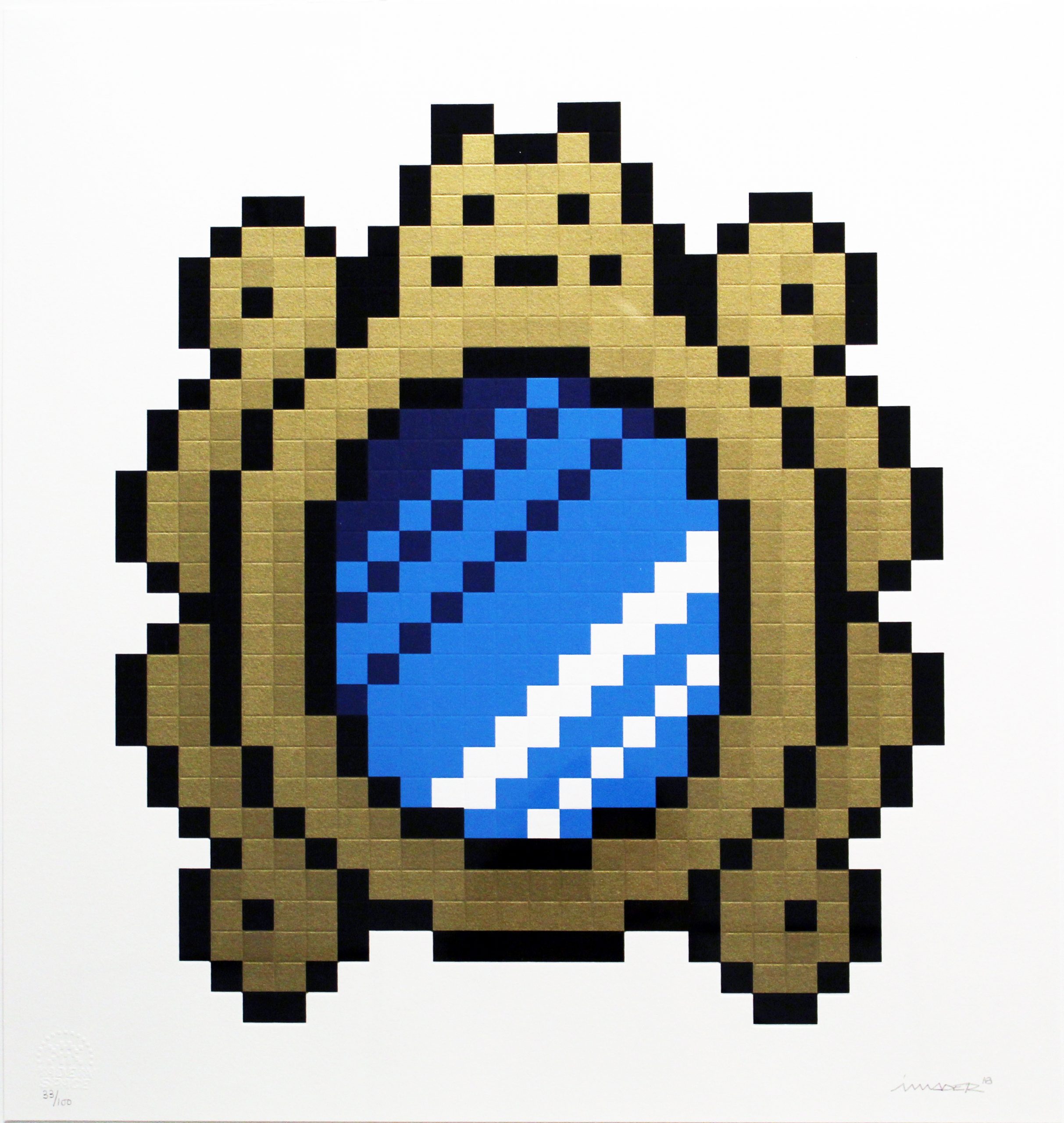 Versailles (Blue) by Invader
