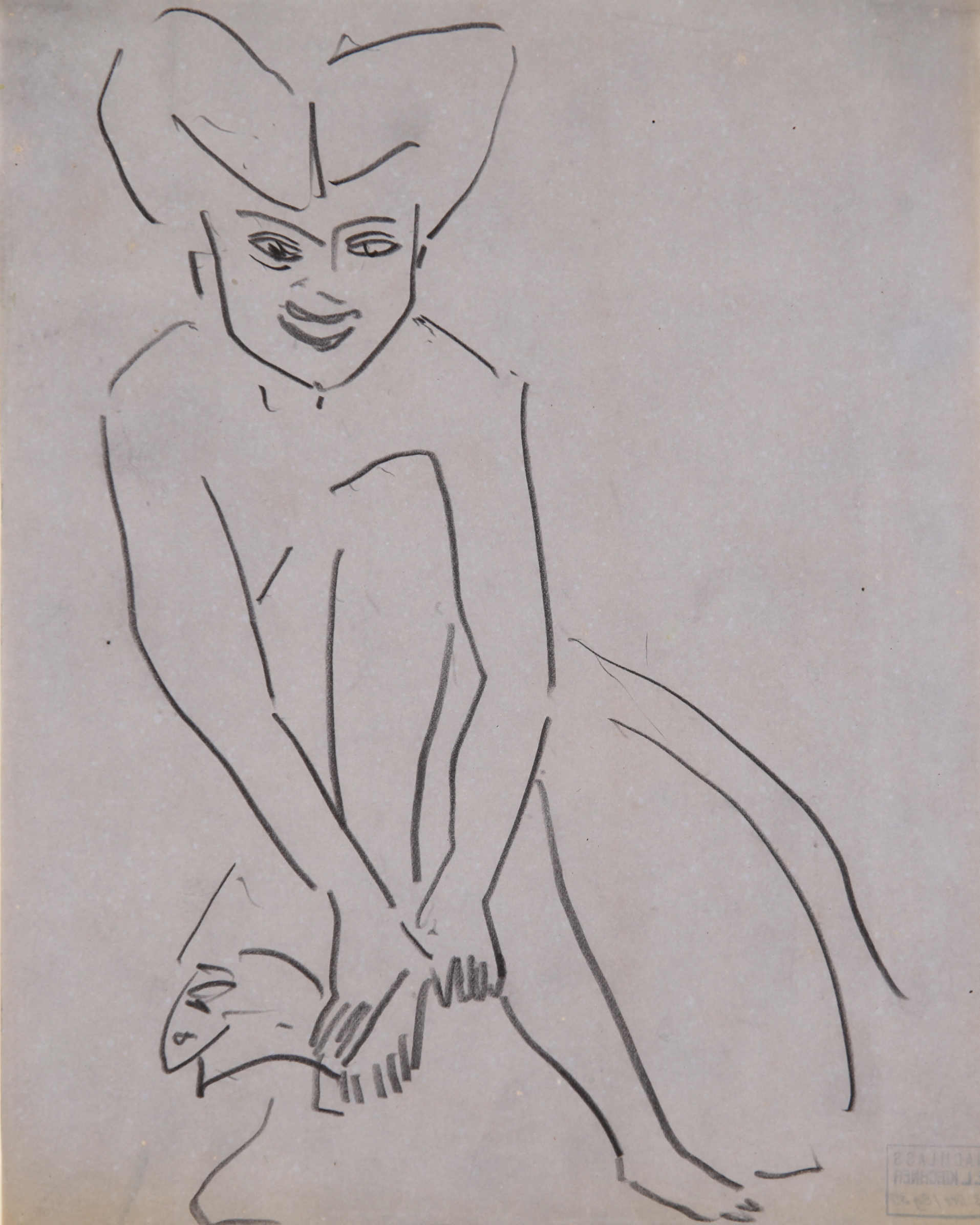 Sitzende Dodo (Sitting Dodo) by Ernst Ludwig Kirchner