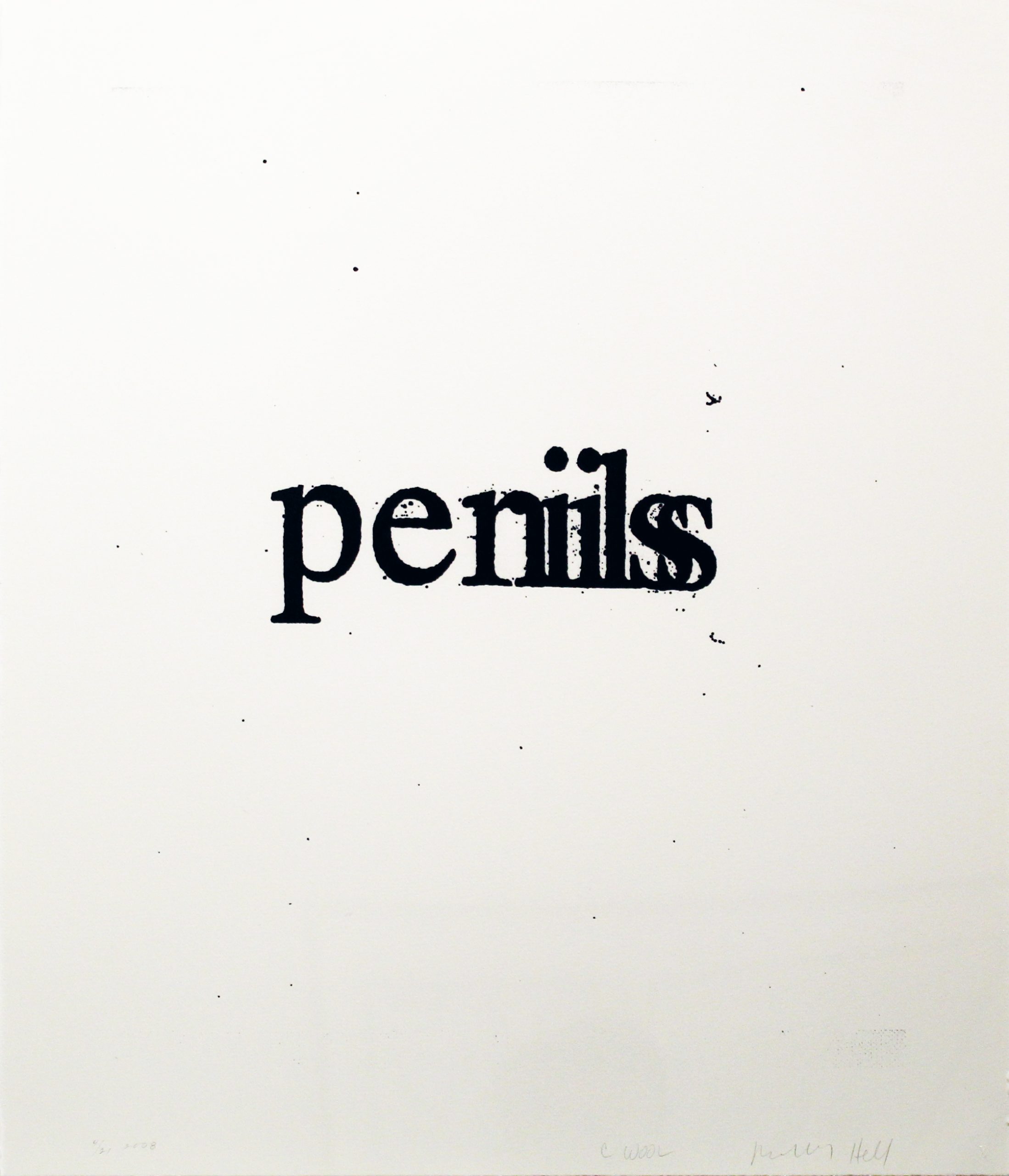 Perils Penis (from the Psychopts portfolio) by Christopher Wool ...