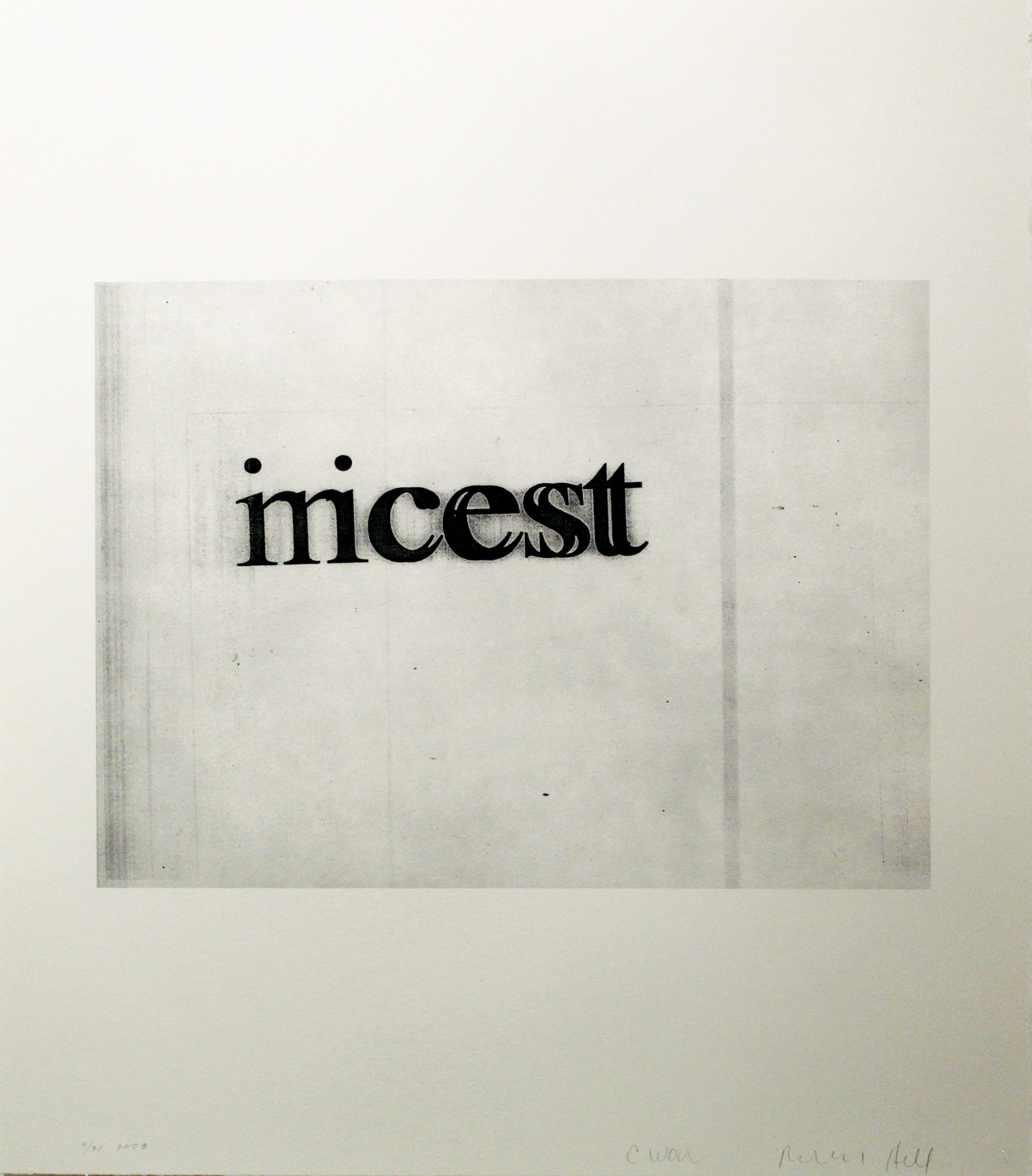 Nicest Incest (from the Psychopts portfolio) by Christopher Wool ...