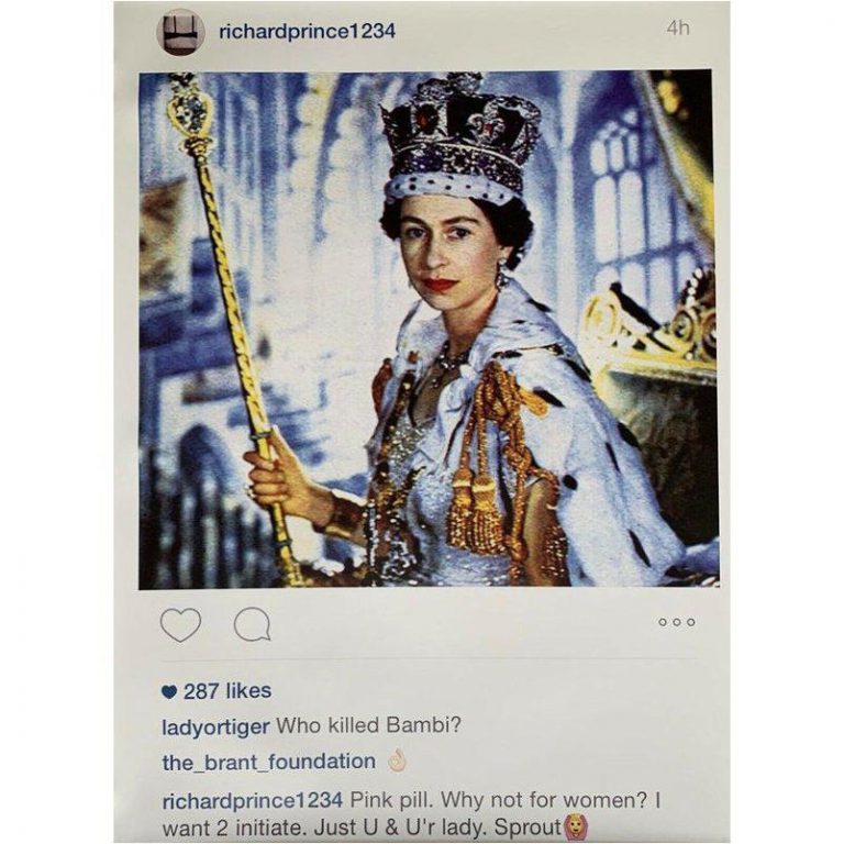 Instagram New Portraits – Queen Elizabeth II byRichard Prince