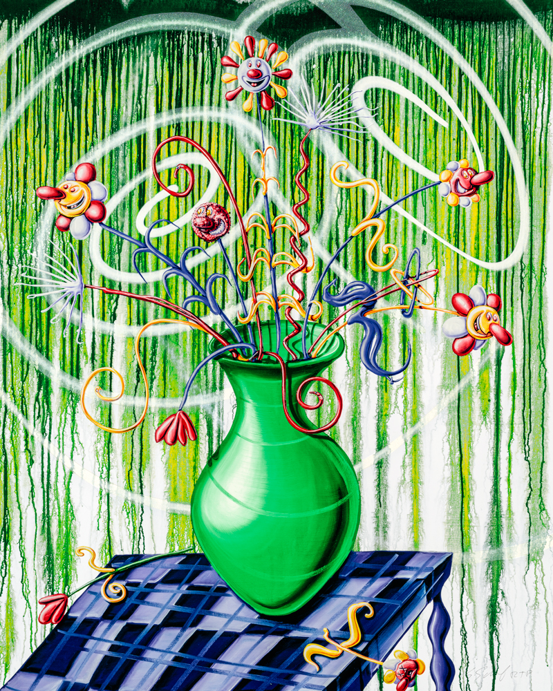 Big Flores Green by Kenny Scharf