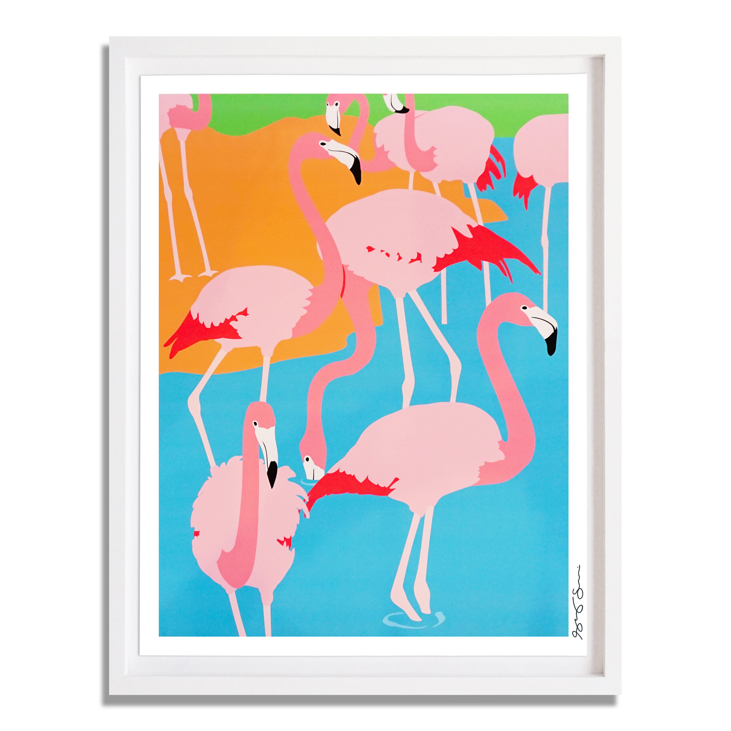Flamingos By Shelby And Sandy Printed Editions