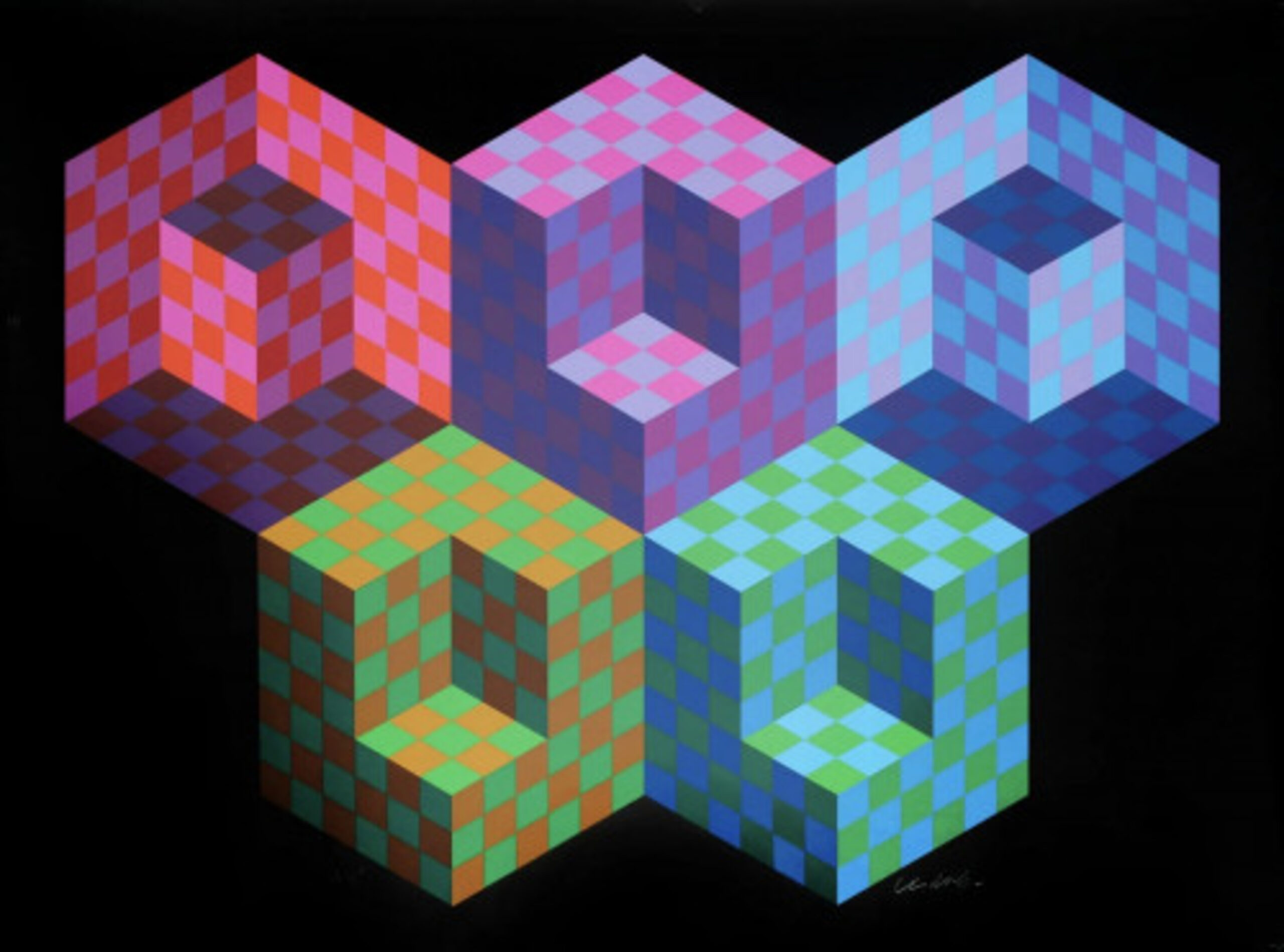 Hexa 5 by Victor Vasarely