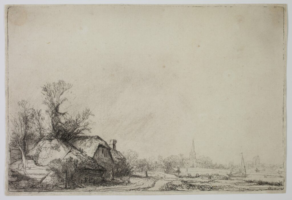 Misconceptions About Prints | Cottage beside a Canal with a View of Ouderkerk by Harmensz van Rijn Rembrandt