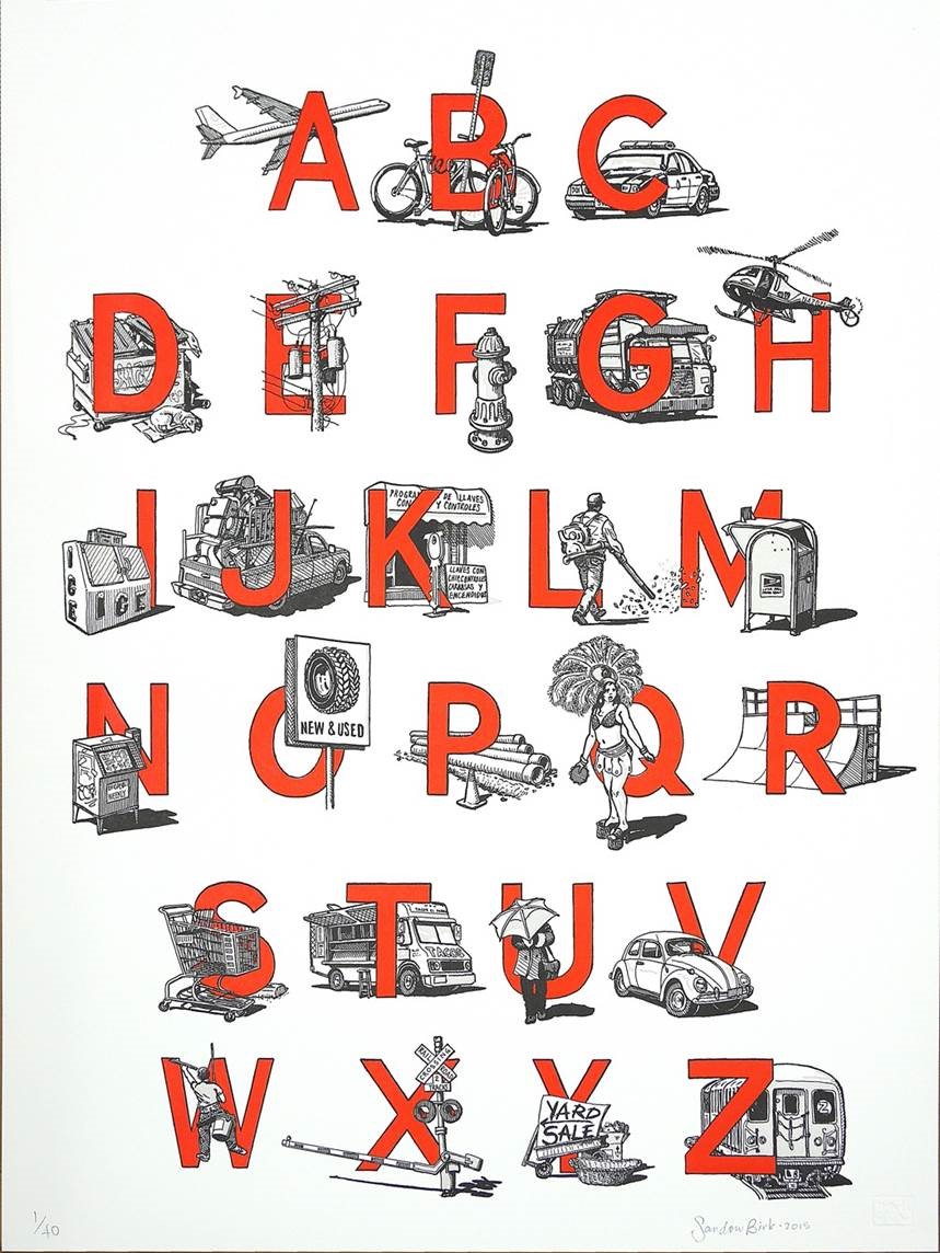Urban Alphabet by Sandow Birk