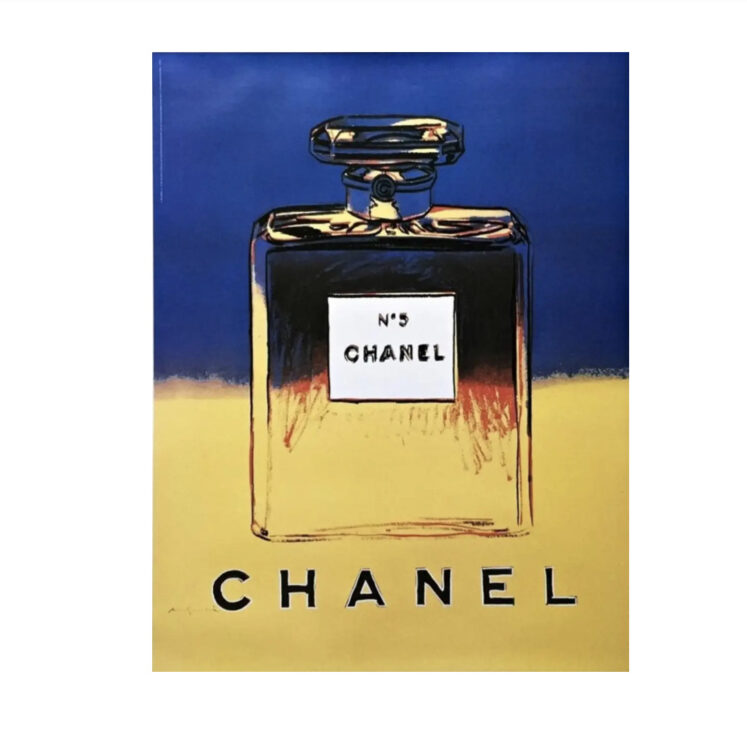 Chanel N5 Perfume Yellow by Andy Warhol Printed Editions